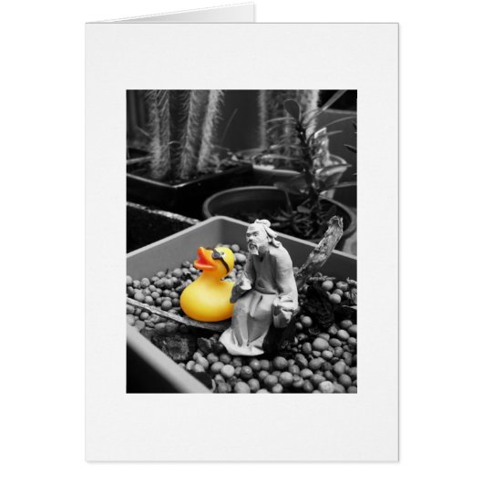 'The Art of Zen' Rubber Duck Card (Front)