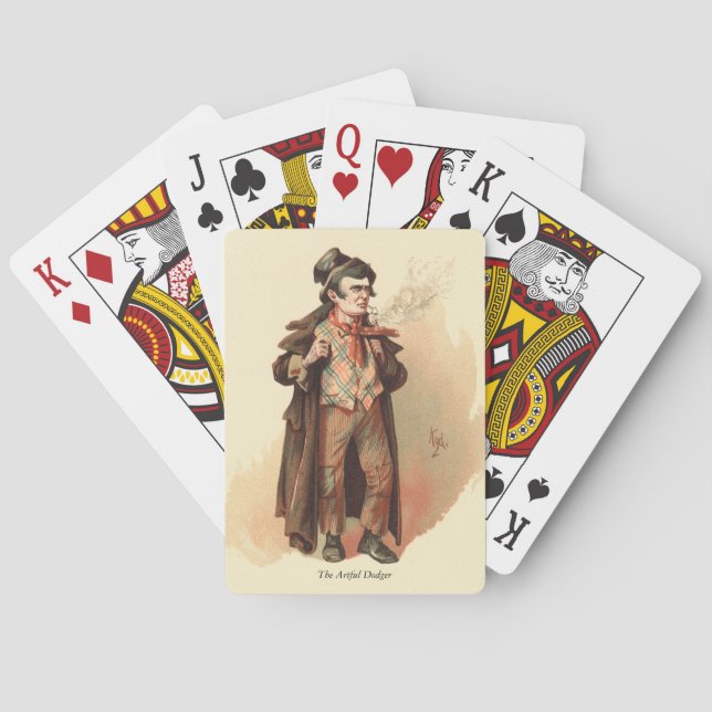 The Artful Dodger by Kyd, Dickens' Oliver Twist Poker Cards (Back)