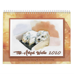 The Artful Westie A 12 month Calendar by Borgo