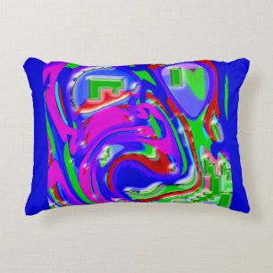 The Artist and His Flashes of Creativity Accent Pillow