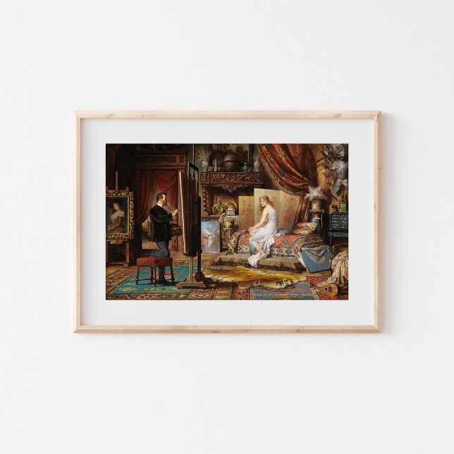 The Artist and His Model | Carl Schweninger, Jr. Poster (Creator Uploaded)