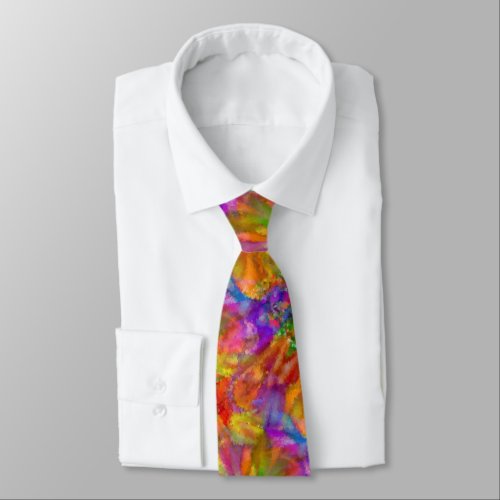 The Artist _ Bright Carnival Color Celebration  Neck Tie