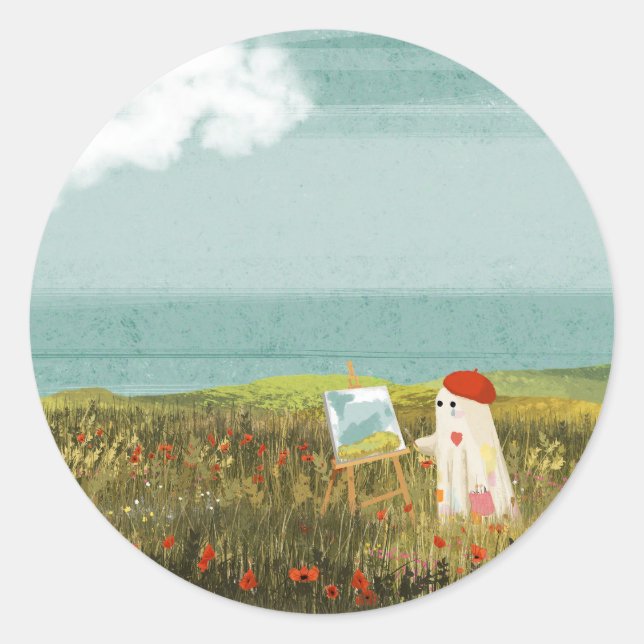 The Artist Classic Round Sticker (Front)