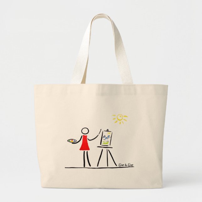 the Artist Large Tote Bag (Front)