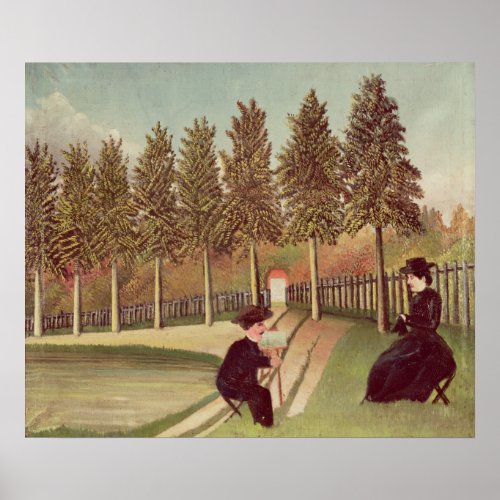 The Artist Painting his Wife 1900_05 Poster