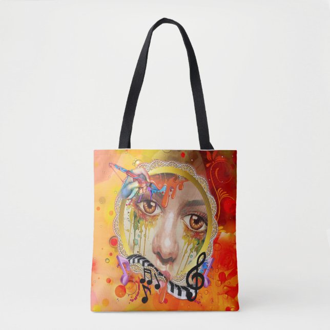 The Artist pallet Tote Bag (Front)