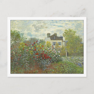 The Artist’s Garden at Argenteuil by Monet Postcard