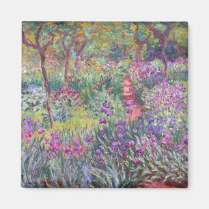 The Artist’s Garden in Giverny by Claude Monet Magnet