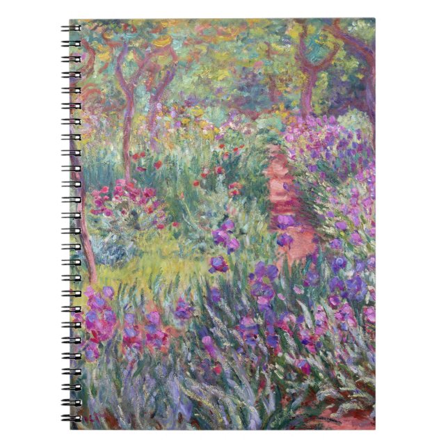 The Artist’s Garden in Giverny by Claude Monet Notebook (Front)