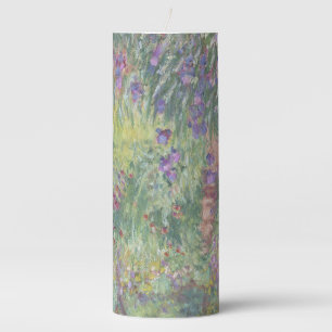 The Artist’s Garden in Giverny by Claude Monet Pillar Candle
