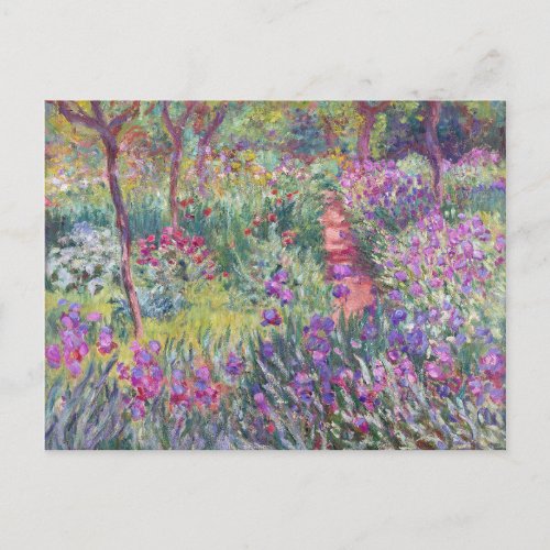 The Artists Garden in Giverny by Claude Monet Postcard