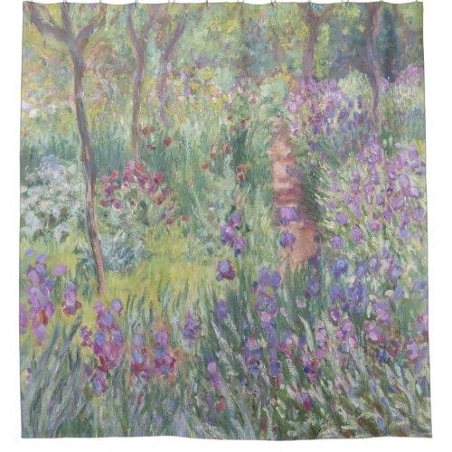 The Artists Garden in Giverny by Claude Monet Shower Curtain