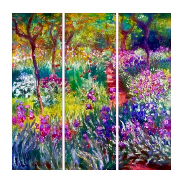 The Artist’s Garden in Giverny Triptych (Front)