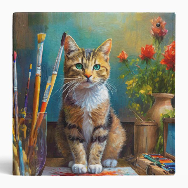 The Artistic Cat 3 Ring Binder (Back)