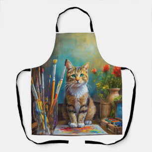 The Artistic Cat Apron