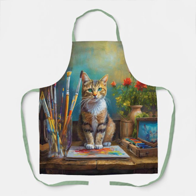 The Artistic Cat Apron (Front)