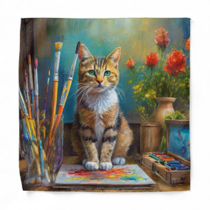 The Artistic Cat Bandana