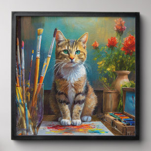 The Artistic Cat Peel And Stick Photo Tile