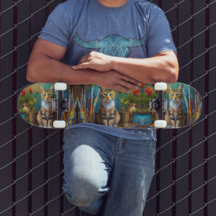 The Artistic Cat Skateboard