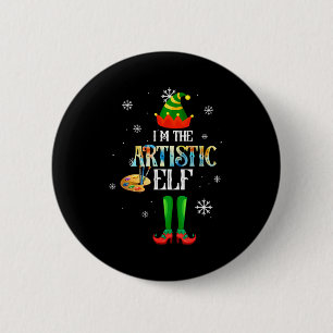 The Artistic Elf Squad Elf Family Christmas Pajama Button