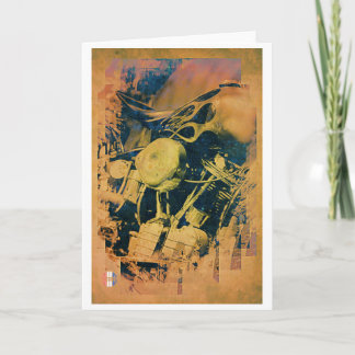 The artistic engine greetings card