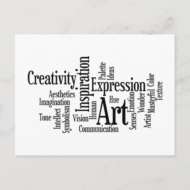 The Artistic Process Creative Artist Art Student's Postcard (Front)