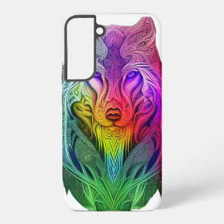 The Artistic Vision of the Sigma Wolf Illustration Samsung Galaxy S22+ Case