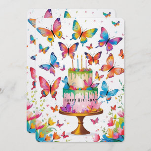The Artistry of a Butterfly Dream Birthday Card