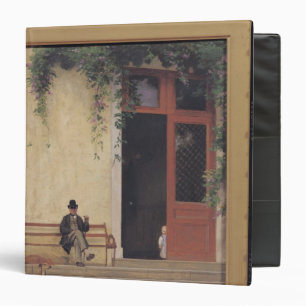 The Artist's Father and Son on the Doorstep 3 Ring Binder