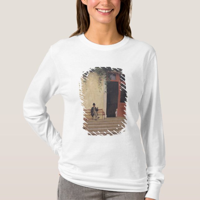 The Artist's Father and Son on the Doorstep T-Shirt (Front)