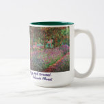 The Artist's Garden at Giverny by Claude Monet Two-Tone Coffee Mug<br><div class="desc">In the background,  near the center,  you can see Monet's home. He needed only to step outside to satisfy his fascination with color.</div>