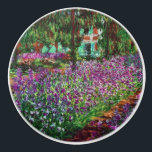 The Artist's Garden at Giverny by Monet Ceramic Knob<br><div class="desc">The Artist's Garden at Giverny is an elegant beautiful flower painting by French Impressionism artist,  Claude Monet,  painted in 1900 at his home in Giverny,  France showing dramatic rows of iris flowers.</div>