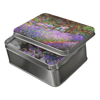 The Artist's Garden At Giverny By Monet Fine Art Jigsaw Puzzle by GalleryGreats at Zazzle