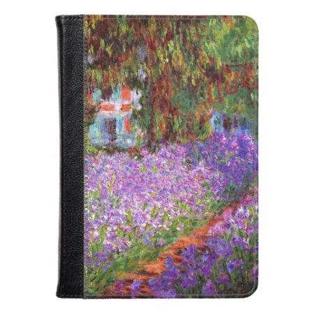 The Artist's Garden At Giverny By Monet Fine Art Kindle Case