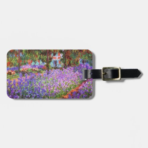 The Artists Garden at Giverny by Monet Fine Art Luggage Tag