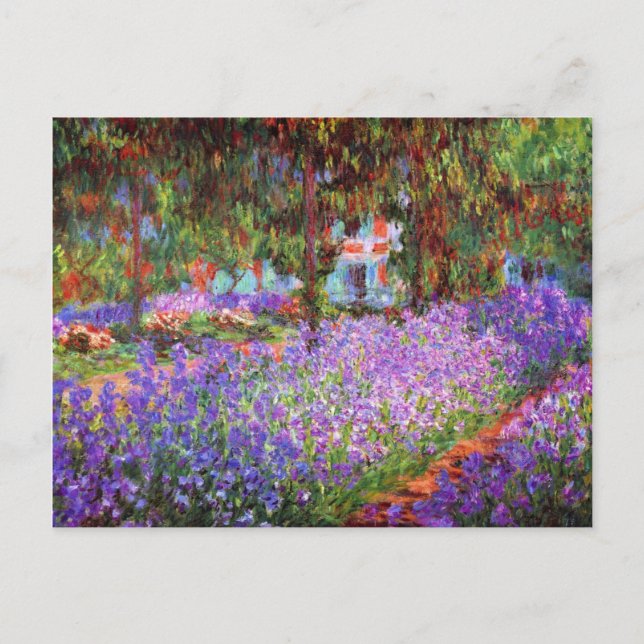 The Artist's Garden at Giverny by Monet Postcard (Front)