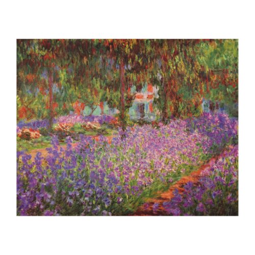 The Artists Garden at Giverny by Monet Wood Wall Decor