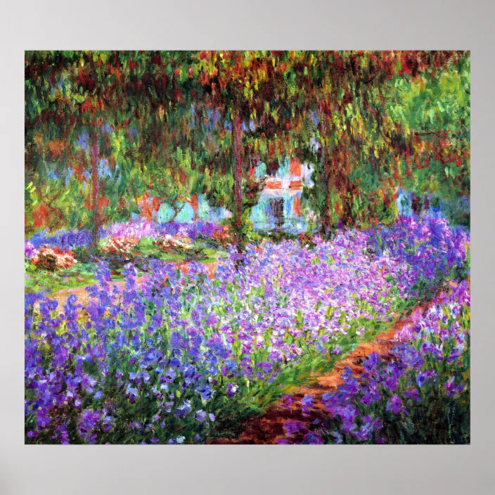 The Artist S Garden At Giverny Claude, The Artist S Garden At Giverny Print