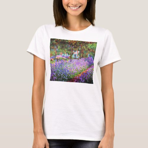 The Artists Garden at Giverny Claude Monet T_Shirt