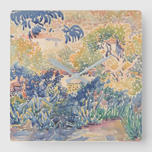 The Artists Garden at Saint_Clair  1904_5 Square Wall Clock
