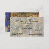 The Artist's Garden at Vetheuil by Claude Monet Business Card (Front/Back)