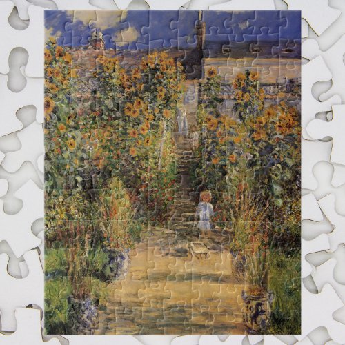 The Artists Garden at Vetheuil by Claude Monet Jigsaw Puzzle
