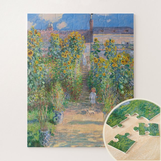 The Artist's Garden at Vétheuil by Claude Monet Jigsaw Puzzle (Creator Uploaded)