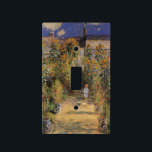 The Artist's Garden at Vetheuil by Claude Monet Light Switch Cover<br><div class="desc">The Artist's Garden at Vetheuil (1880) by Claude Monet is a vintage impressionism fine art floral nature painting. A young girl is flanked by tall blooming yellow sunflower flowers during the summer season. A child is standing in a path in Monet's garden in Vetheuil (a suburb of Paris). About the...</div>
