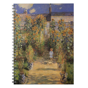 The Artist's Garden at Vetheuil by Claude Monet Notebook