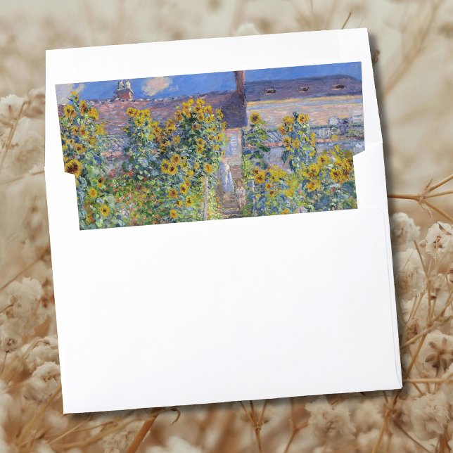 The Artist's Garden at Vétheuil, Monet Envelope Liner (Creator Uploaded)