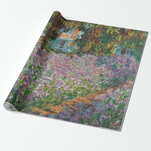 The Artists Garden by Monet Wrapping Paper