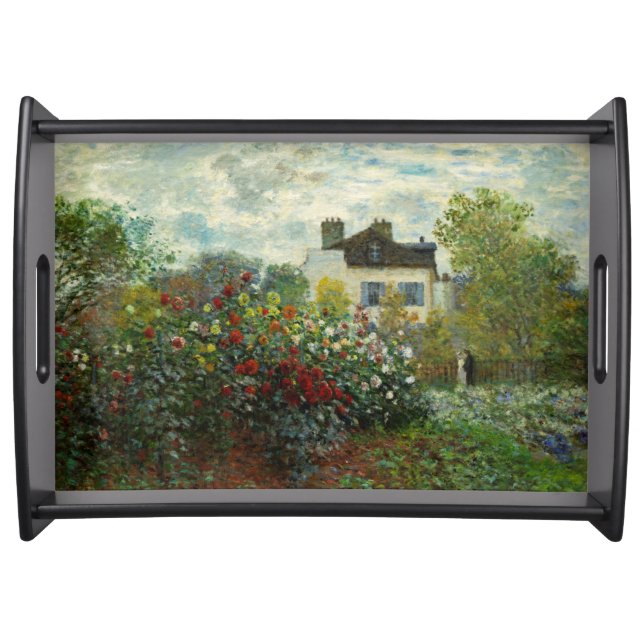 The Artist's Garden in Argenteuil 1873 (Monet) Serving Tray (Front)