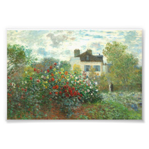 The Artist's Garden in Argenteuil by Claude Monet Photo Print