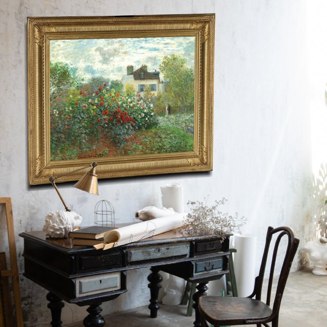 The Artist's Garden in Argenteuil by Claude Monet Poster (Creator Uploaded)